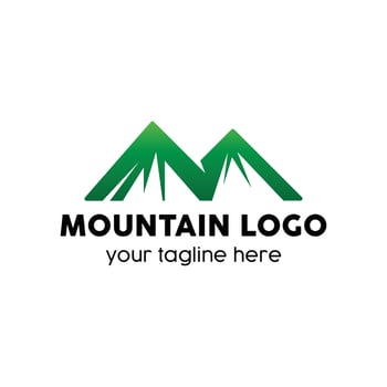 mountain logo modern design concept vector