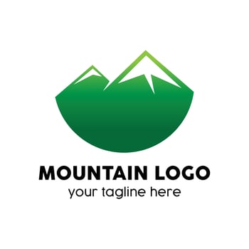 mountain logo modern design concept vector
