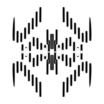 Abstract vector design in black color. Perfect for corporate, background, t-shirt, and so on.