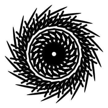 Abstract vector design in black color. Perfect for corporate, background, t-shirt, and so on.