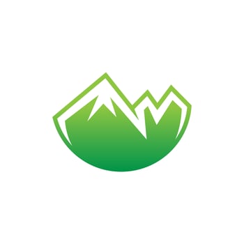 mountain logo modern design concept vector