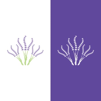 Fresh Lavender flower logo vector