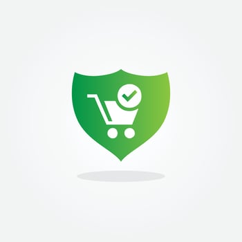 Online Shopping protection vector