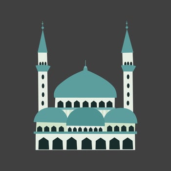 Mosque vector flat illustration