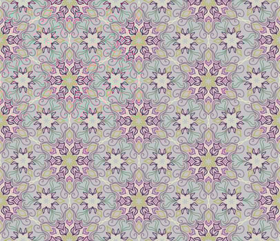 Abstract seamless pattern. Arabic line ornament with geometric shapes. vector
