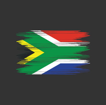 South Africa Flag Brush vector