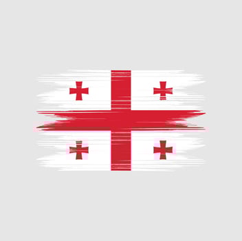 Georgia Flag Brush vector