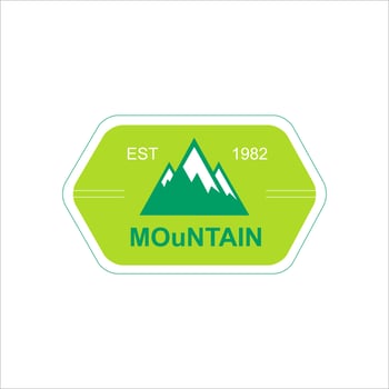 logo illustration of camping and adventure in the wild and mountains vector