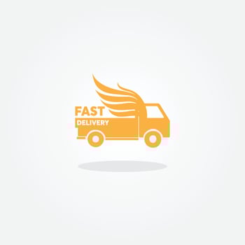 fast delivery icon. Fast Delivery Logo. vector