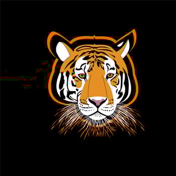 Tiger logo mascot esport gaming vector