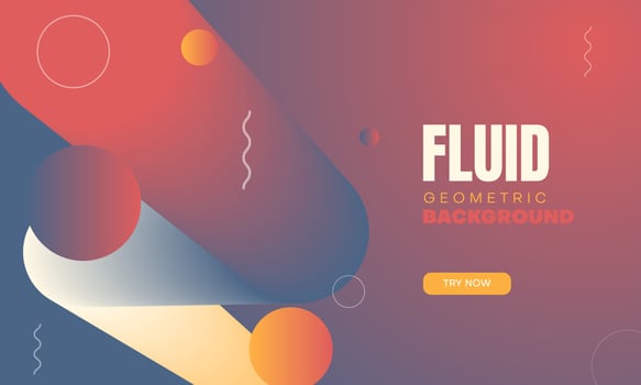 abstract fluid geometric background with retro color.vector illustration vector
