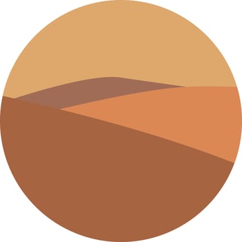 Abstract Boho Landscape illustration vector