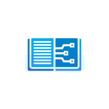 Digital Book Vector , Technology Logo