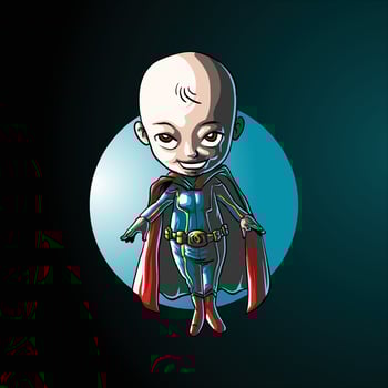 Little Hero Fantasy Illustration vector