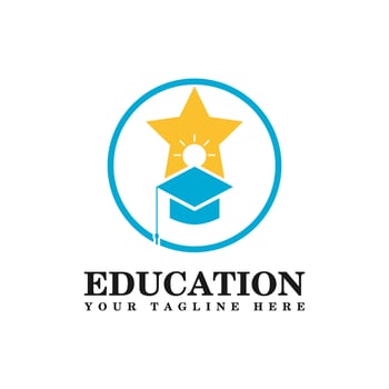 Simple Education Logo Design Template vector