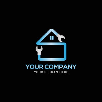 colorful House Pro repair logo Design vector