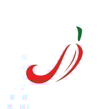 Chili logo vector Spicy food symbol template
