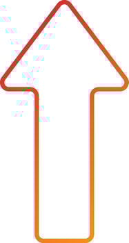 Up Arrow Icon Style vector