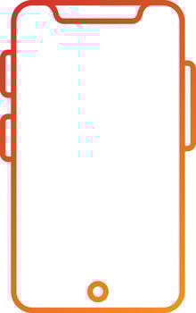 Smart Phone Icon Style vector