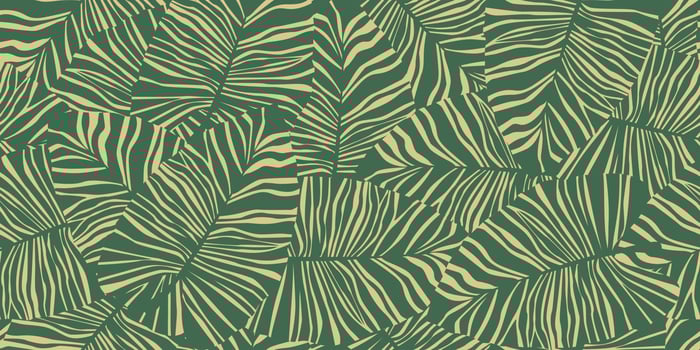 Tropical palm leaves seamless pattern. Exotic botanical texture. Jungle leaf seamless wallpaper. vector