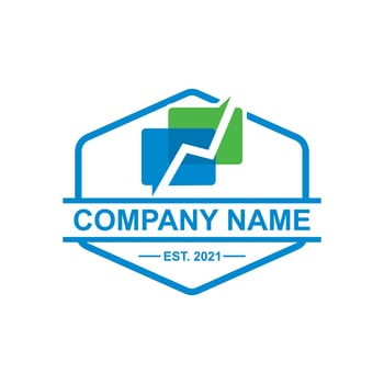 message graph logo , technology logo vector