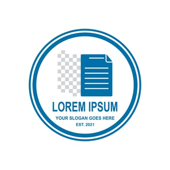 document tech logo , technology logo vector