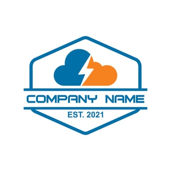 cloud logo , technology logo vector