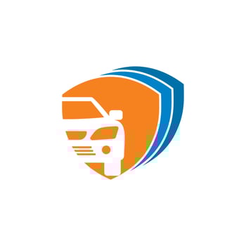 shield car logo , automotive safety logo vector