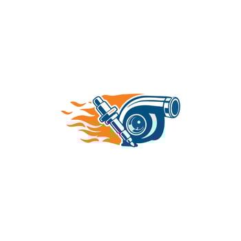 turbo service logo , automotive logo vector