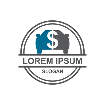 dollar car logo , automotive logo vector