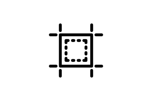 Resize icon graphic design line style free vector