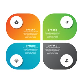 Steps business data visualization timeline process infographic template design with icons vector