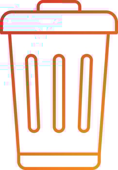 Trash Icon Style vector