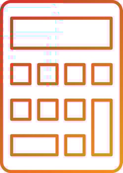 Calculator Icon Style vector