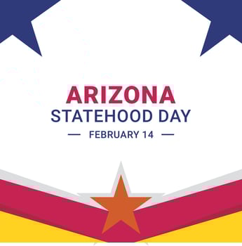 Arizona Statehood Day vector