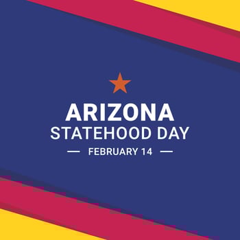 Arizona Statehood Day vector