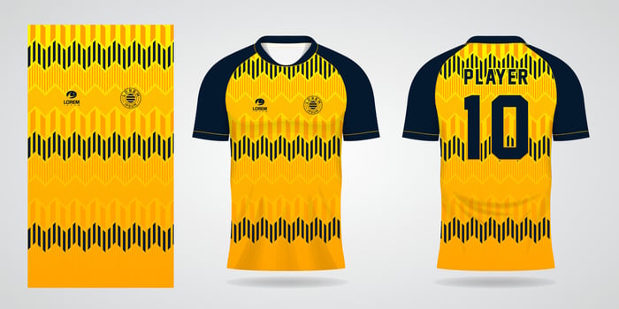 sports shirt jersey design template vector