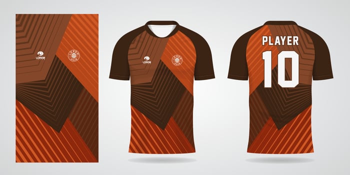 sports shirt jersey design template vector
