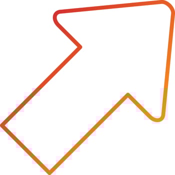 Up Right Icon Style vector
