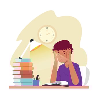 Deadline study Illustration vector