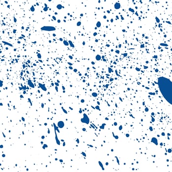 Grunge Blue Ink Splatter Texture Blotches vector