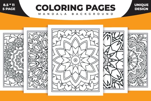 Traditional Indian mandala collection. Circular mandala pattern set for kids coloring pages. Doodle mandala on a white background. Decorative mandala pattern bundle in Indian style. vector