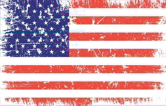 Distressed US Flag vector