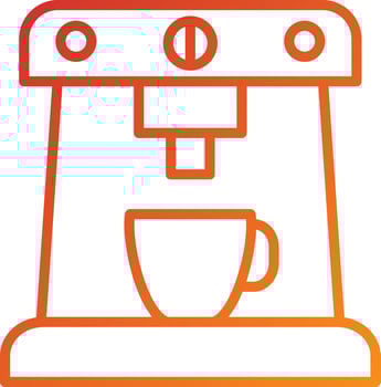 Coffee Machine Icon Style vector