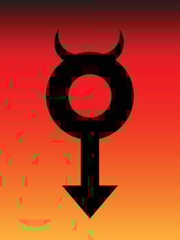 Devil series vector, vector of the male devil symbol. Great for icons or symbols