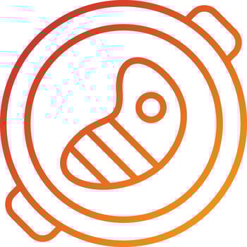 Steak Icon Style vector