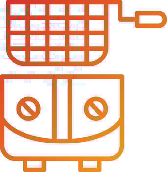 Fryer Icon Style vector