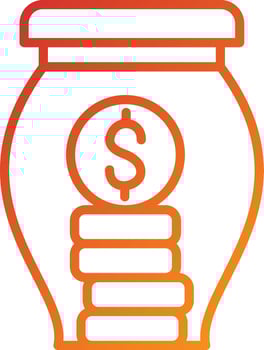 Savings Icon Style vector