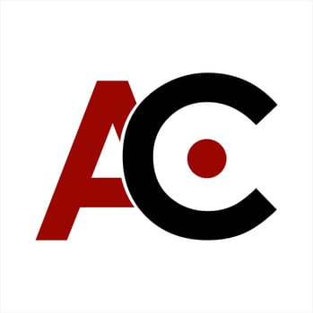 AC initials letter company logo and icon vector