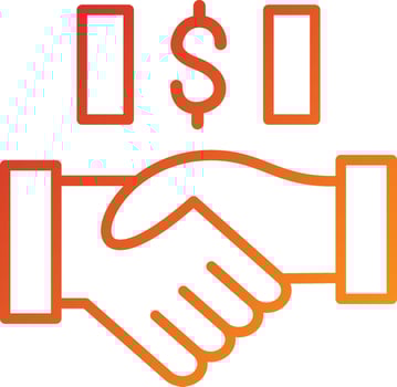 Deal Icon Style vector